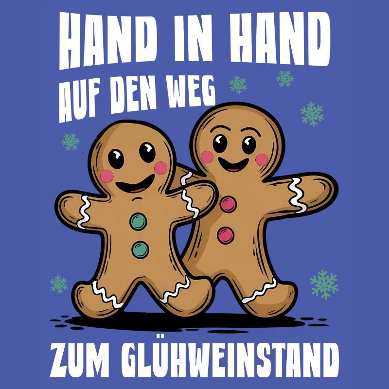 Hand in Hand lustiger Spruch Glühwein Pullover