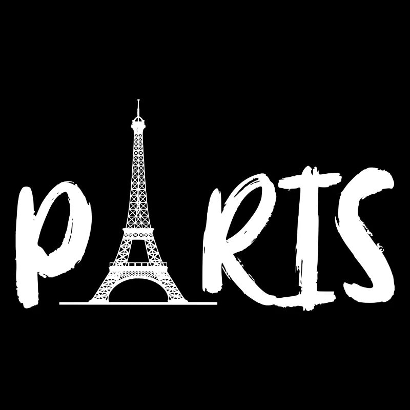 Paris avec la Tour Eiffel en blanc