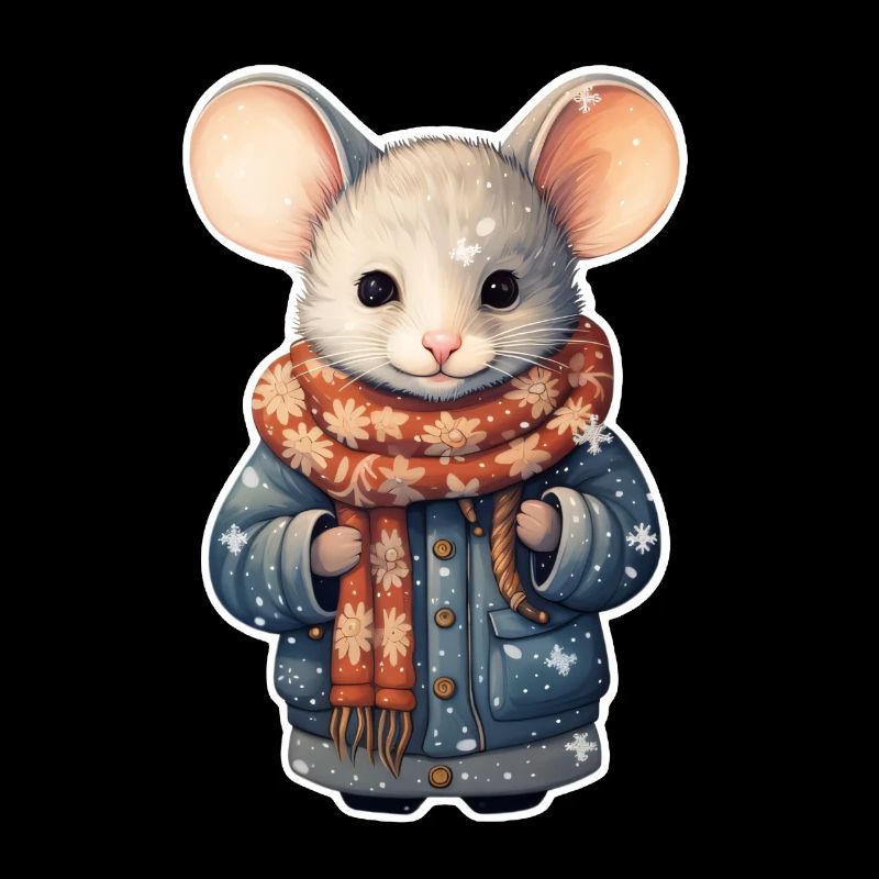 Cute Winter Mouse