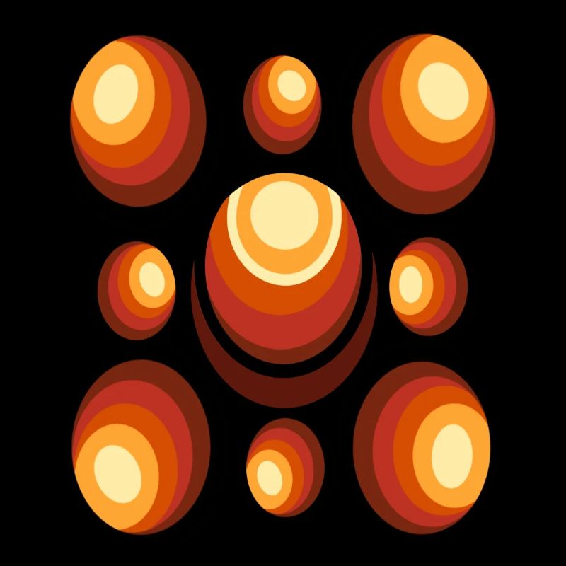 70s Wallpaper Pattern Retro Circle Pattern