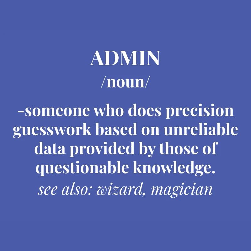 Admin Administrator Informatik Computer