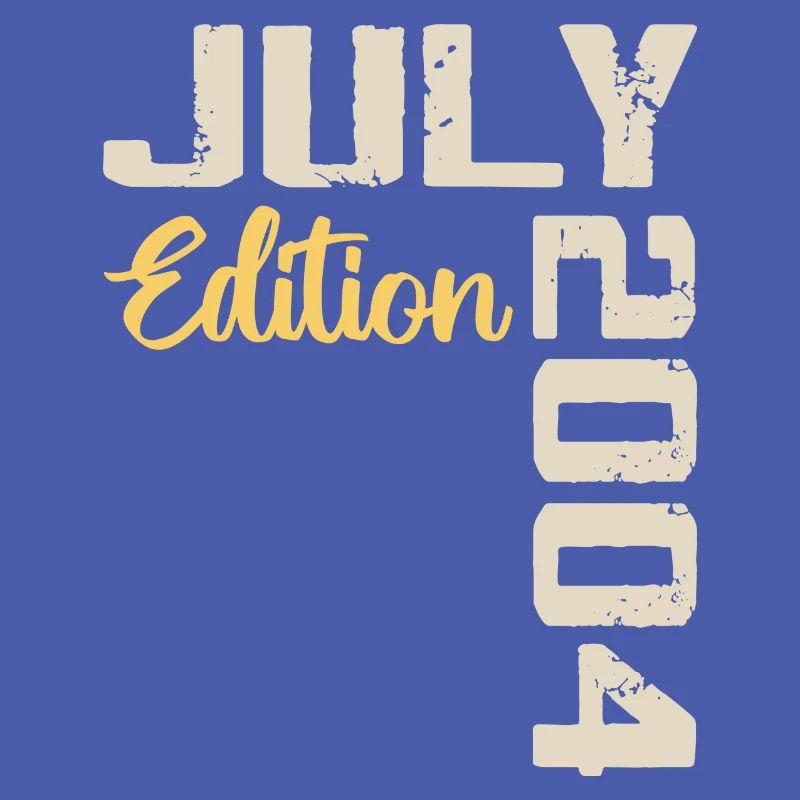 Juli 2004 Geburtstagsshirt Juli 2004