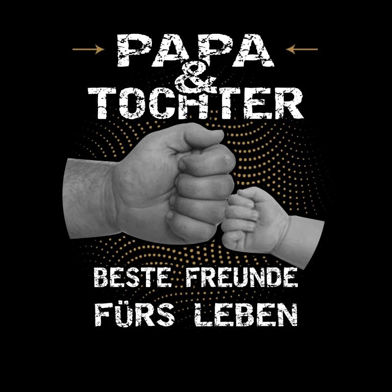Papa und Tochter beste Freunde Geschenkidee