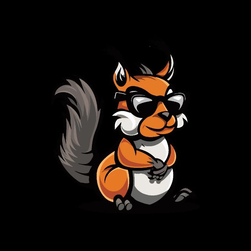 Eichhörnchen Cool Comic