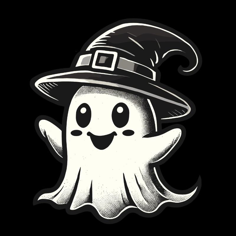 Funny Witch Ghost Spooky Party