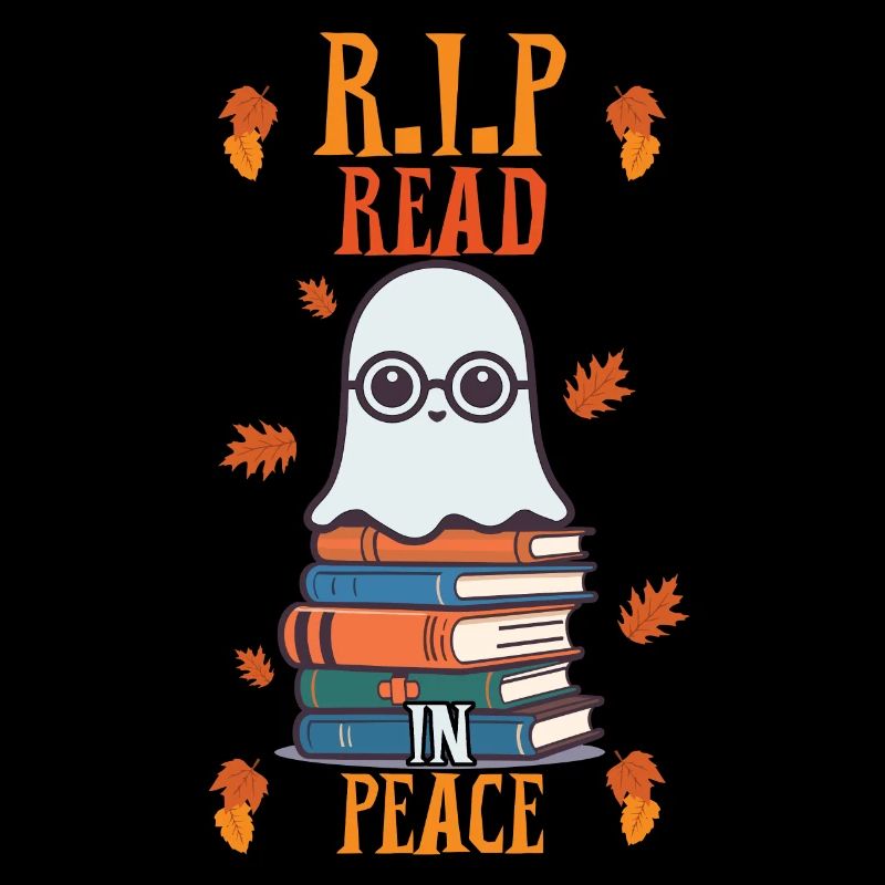 Read In Peace Cute Book Lover Ghost