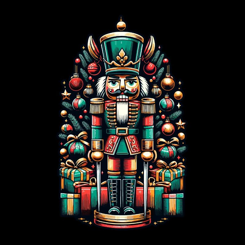Christmas Nutcracker with Gifts