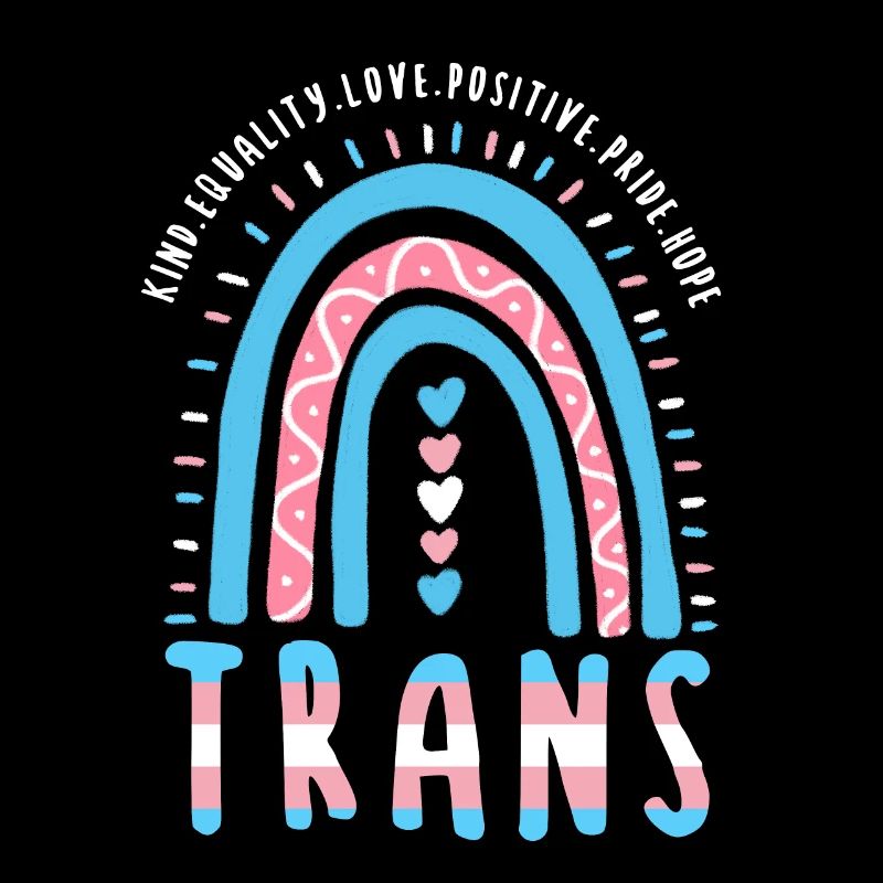 Transgender Spruch Trans Boho Regenbogen