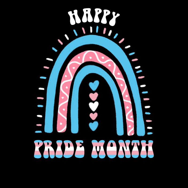 Happy Pride Month Trans Boho Rainbow