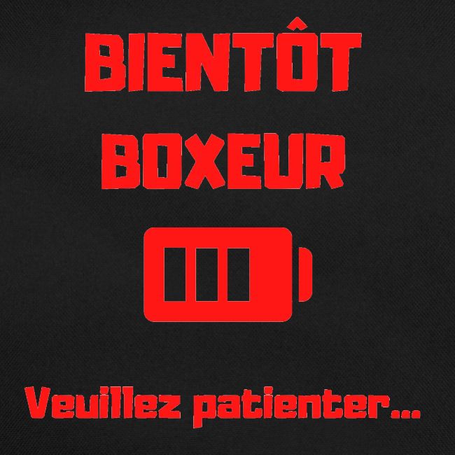 BIENTOT BOXEUR ROUGE