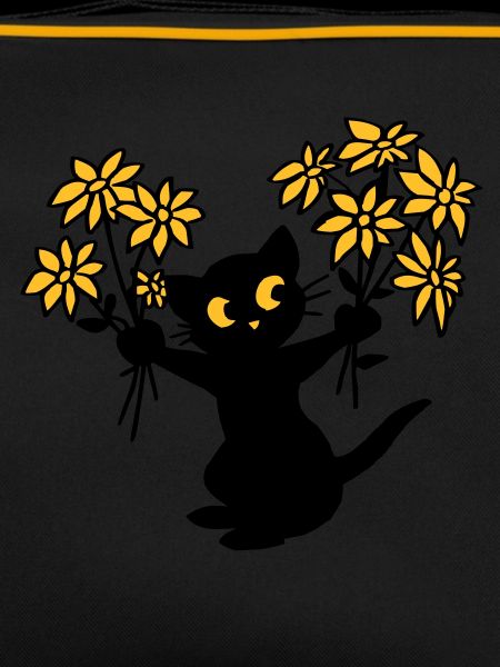 Le chat aux fleurs