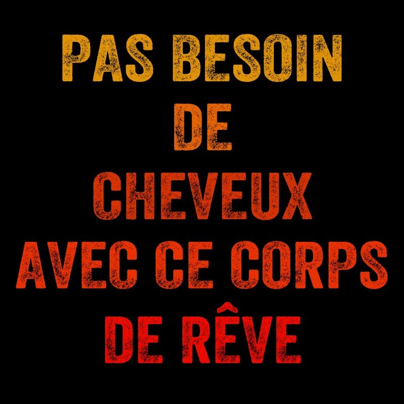 Glatzköpfiges Humor Haar