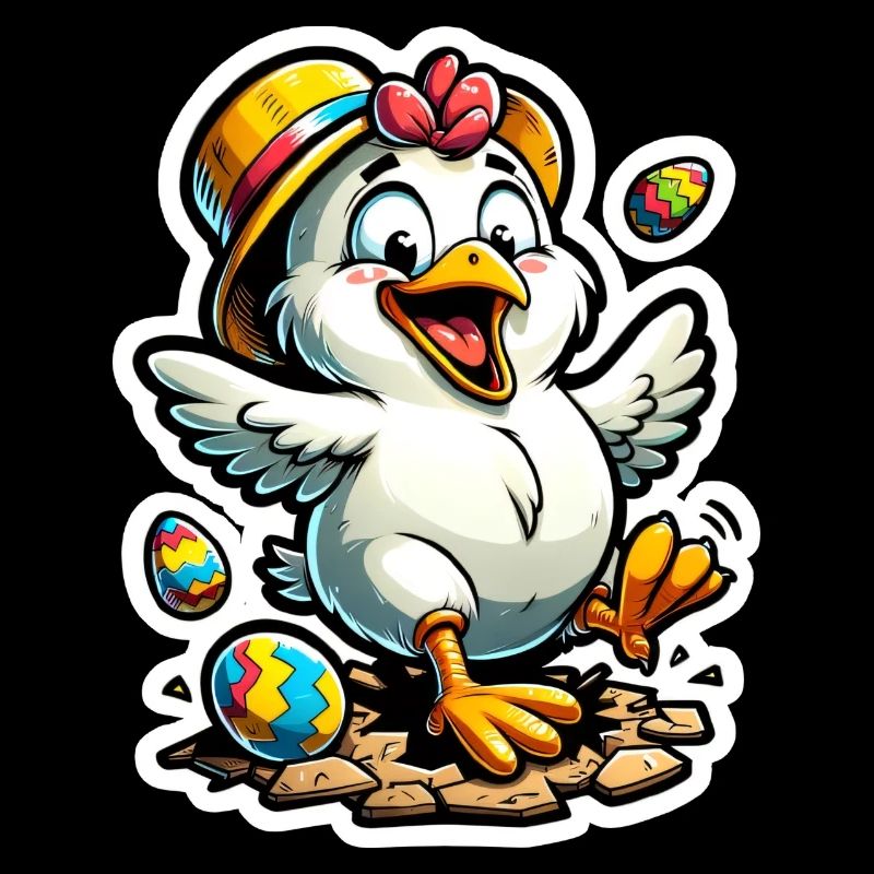 Poussins de Pâques Joyeuses Pâques