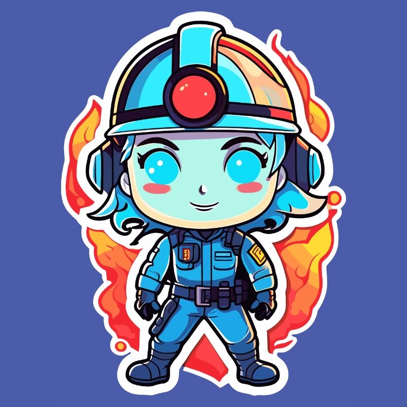 Firefighter Drawing