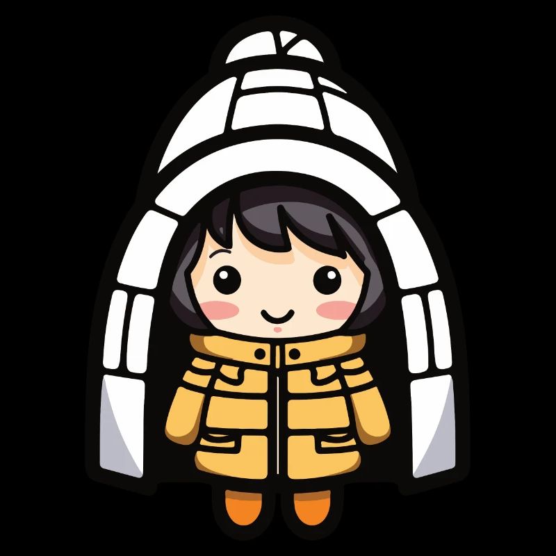Eskimo Winter Comic Igloo