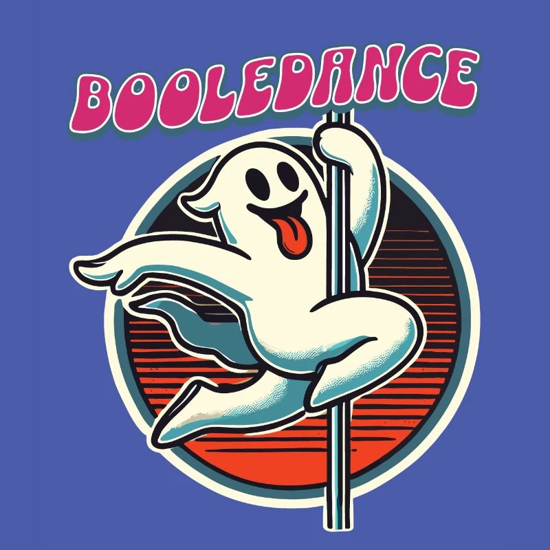 Funny Boolean Dance Saying Pole Dance Ghost
