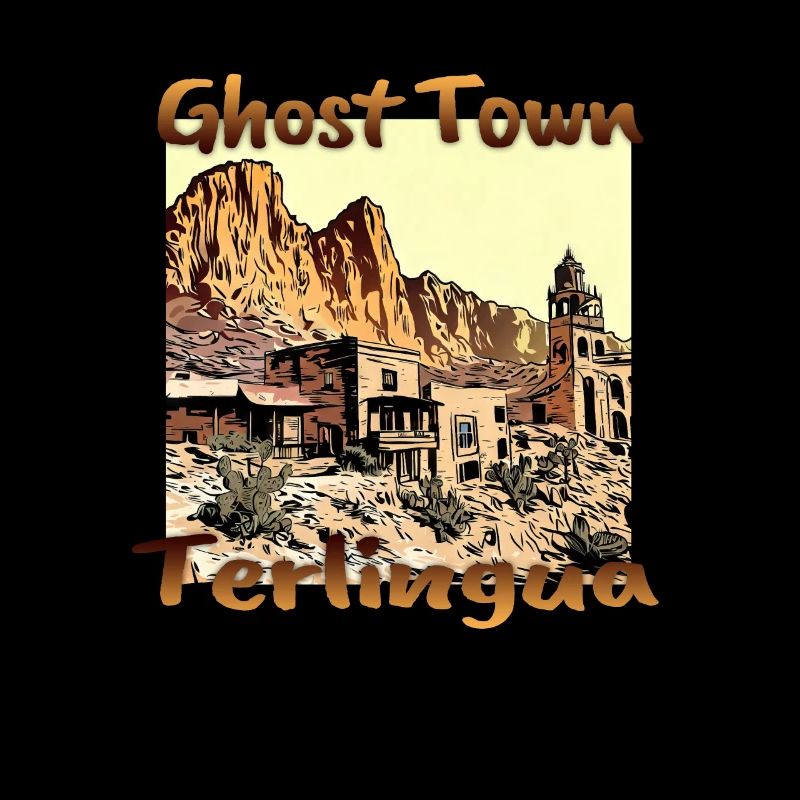 États-Unis Texas Terlingua Ghost Town Design