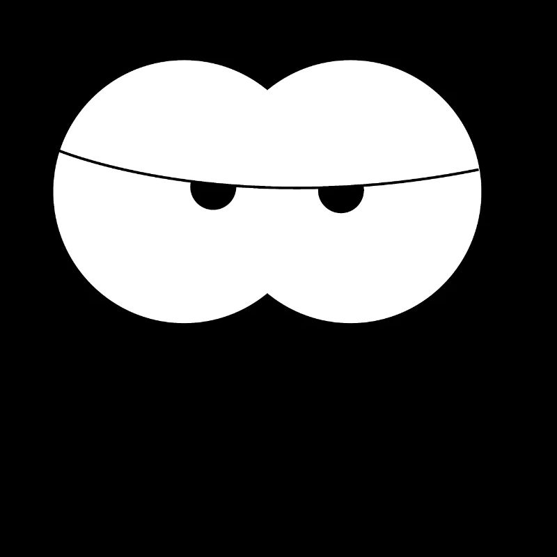augen mit bart Design