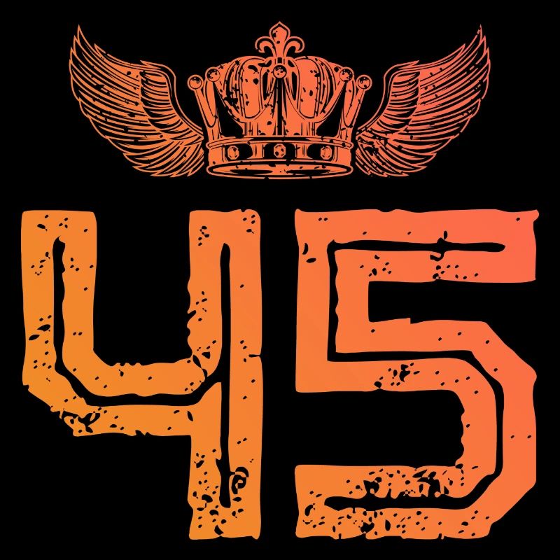 45 Number crown