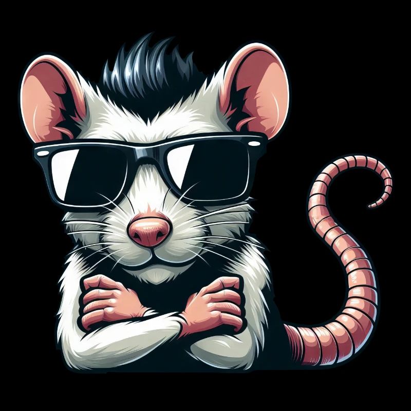 Cool Rat Mouse Sunglasses 50s 60s