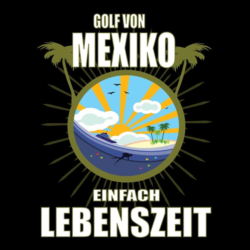 Golf von Mexiko, einfach Lebenszeit Urlaubs Design