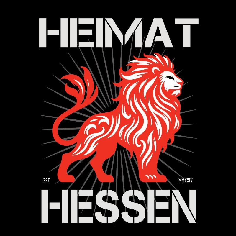 Heimat Hessen, Design mit den hessichen Löwen