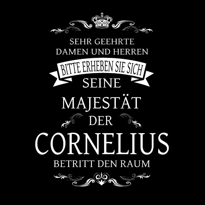 Sa Majesté Cornélius entre dans la pièce