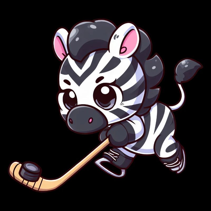 Zebra auf dem Eis: Eishockey mal anders!