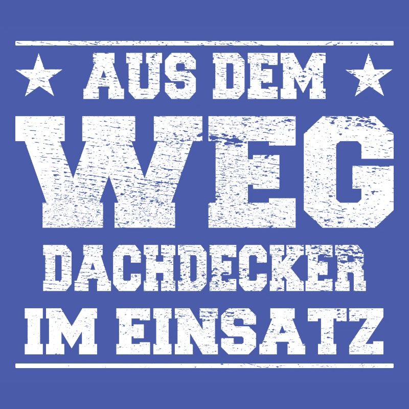 Aus dem Weg Dachdecker im Einsatz Design