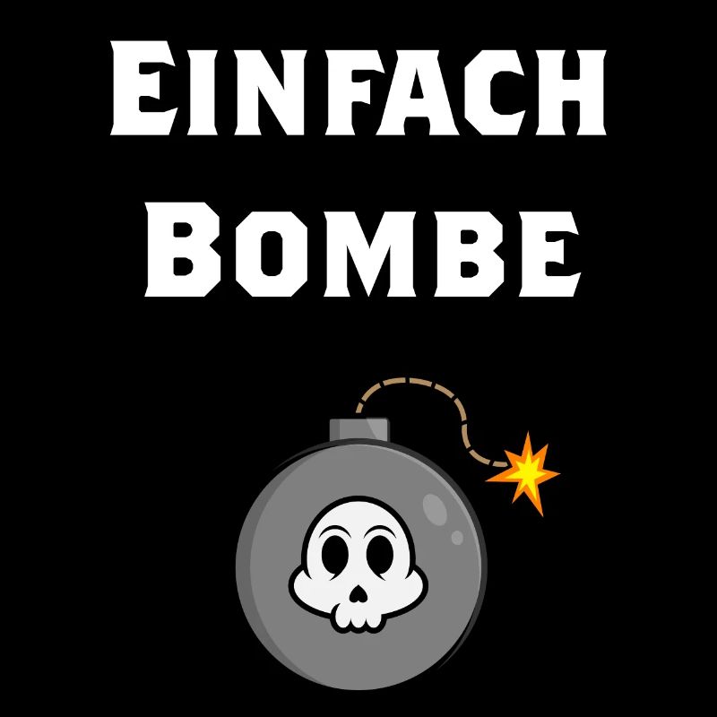 Bomben Design einfach Bombe Geschenkidee lustig