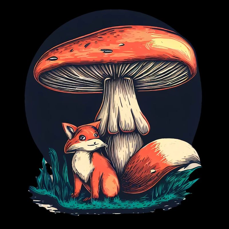 MUSHROOM AND FOX