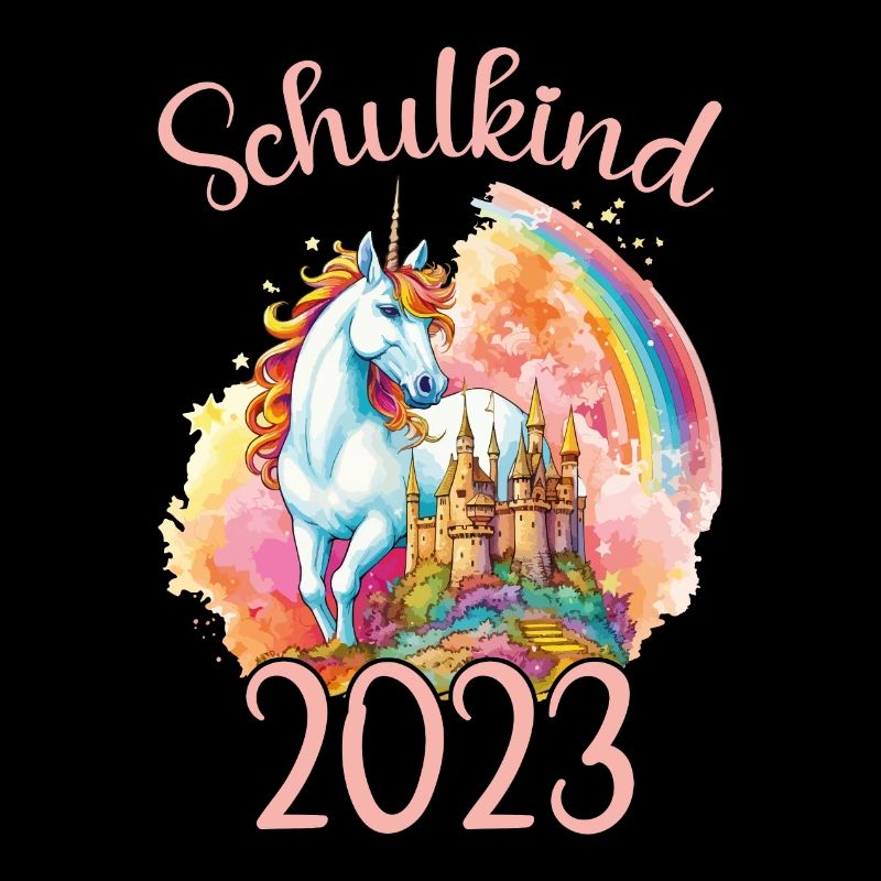 Schulkind 2023 Einschulung Einhorn Schule Schüler