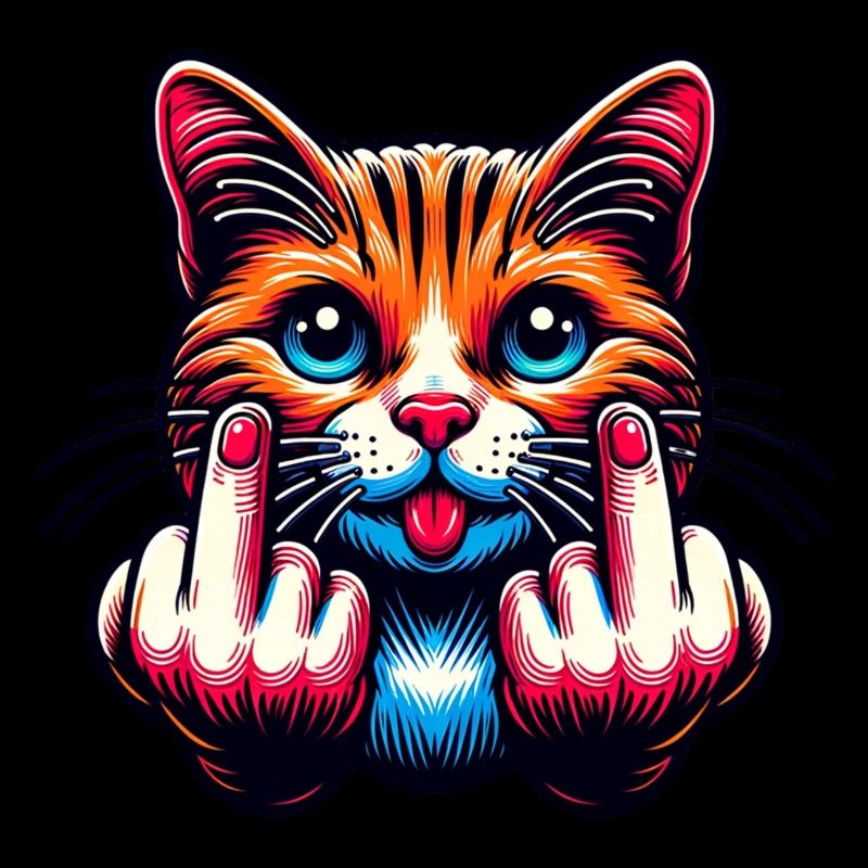 Drôle de chat maléfique
