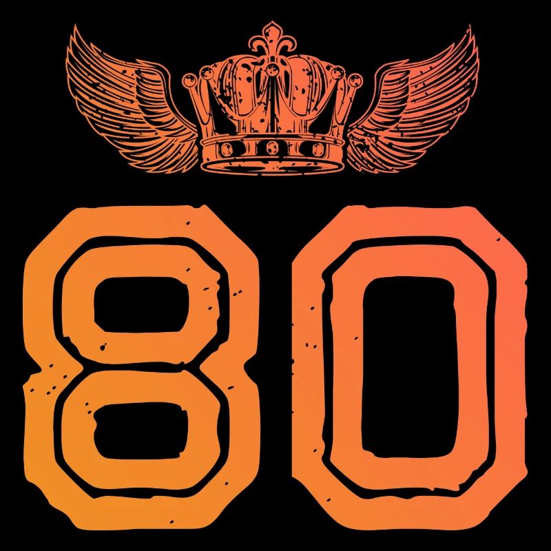 80 Number crown