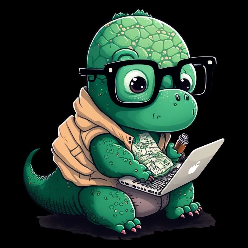 Süßer Dino der Programmiert