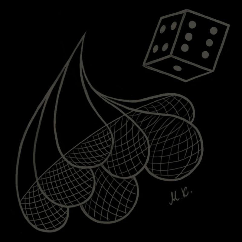 Creative patterned drops with game dice