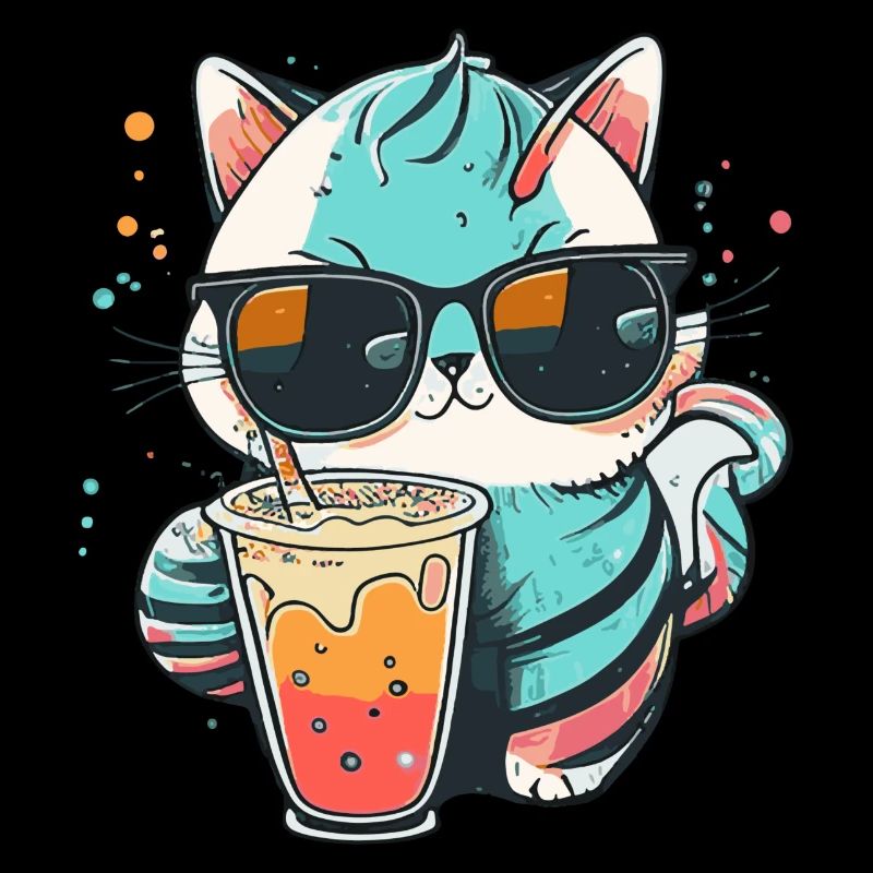 Le chat le plus cool de la plage