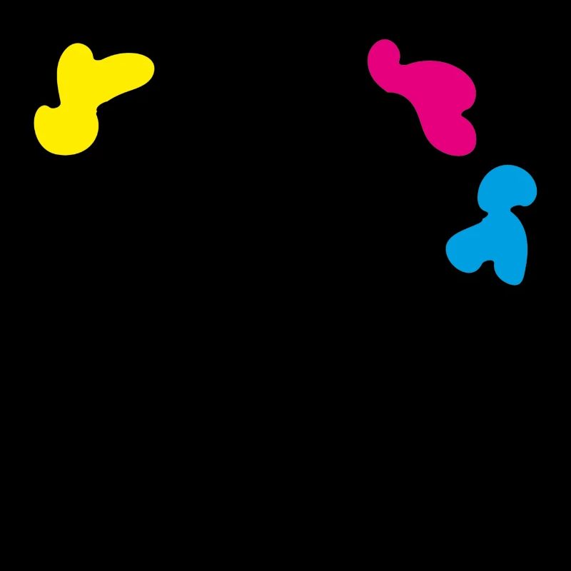 Dessin abstrait de fleurs dans un vase