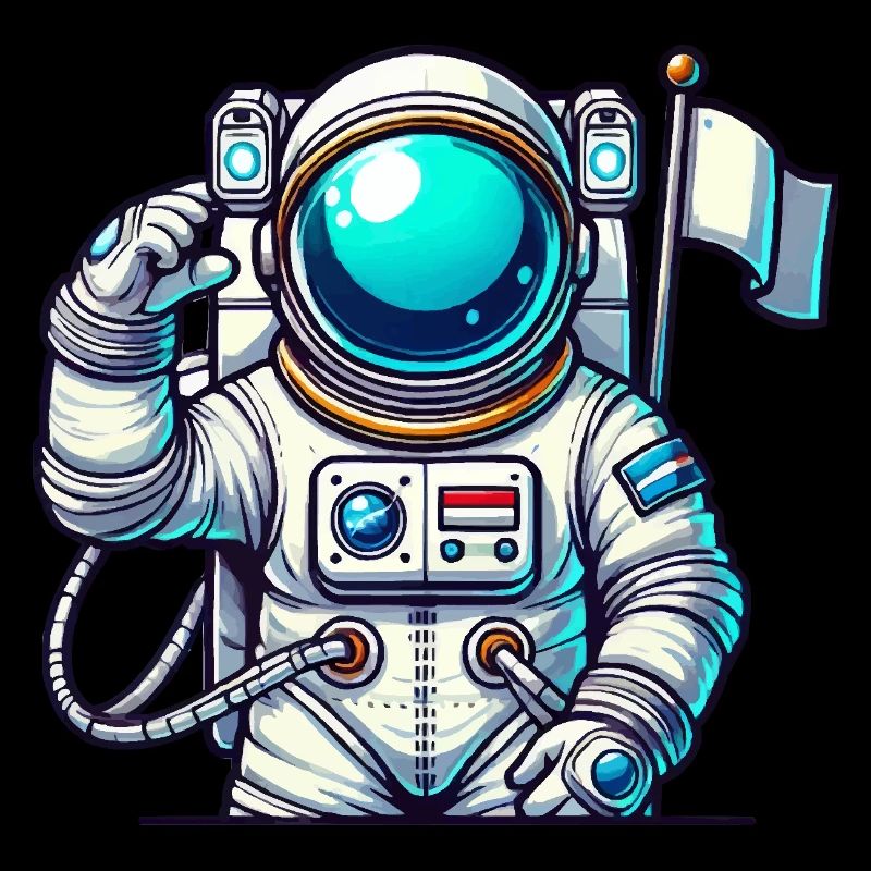 Astronaute de bande dessinée de l’espace