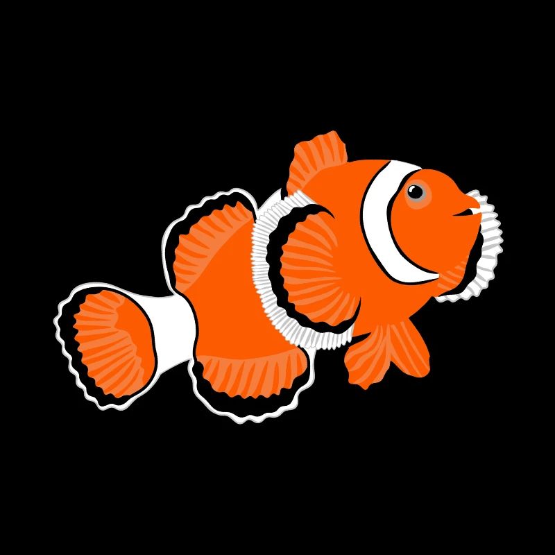 Clownfish Anemone Fish No.2 /orange white fish