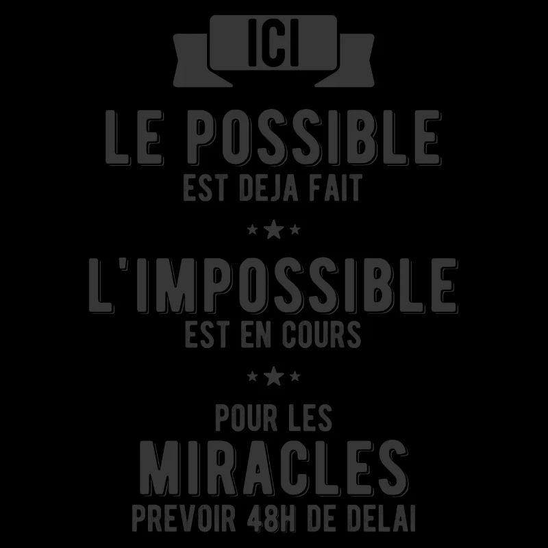 Le possible, l'impossible et les miracles
