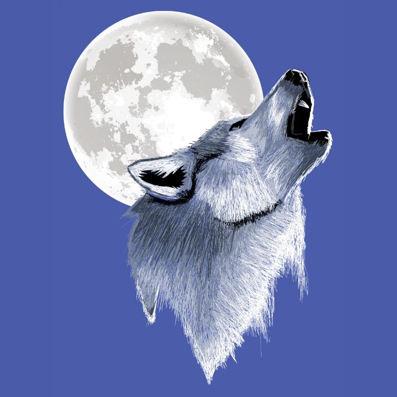 Howling Wolf Full Moon Moon