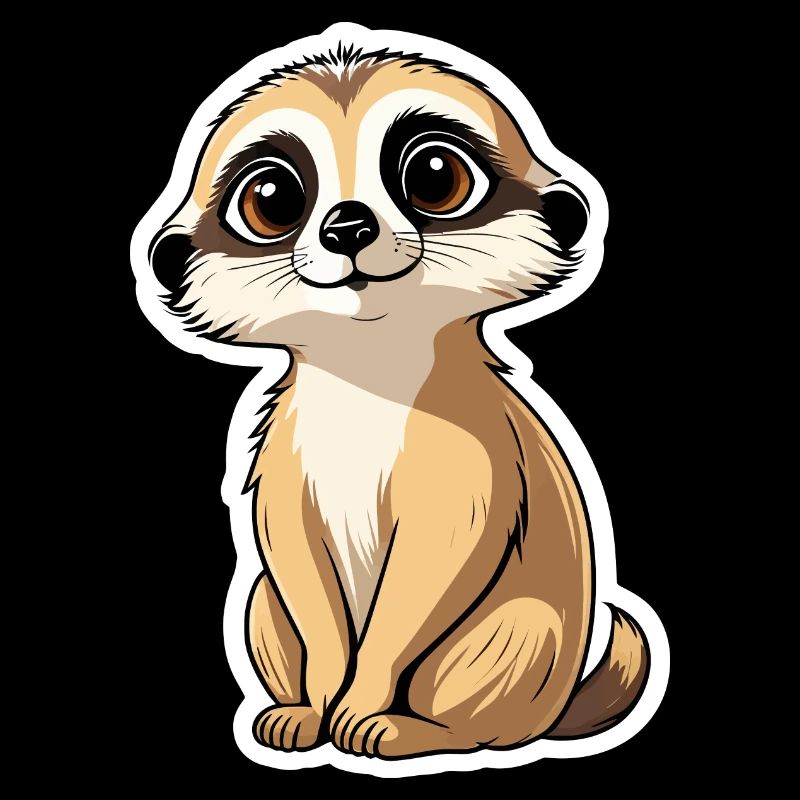 Suricate Illustration Mignonne