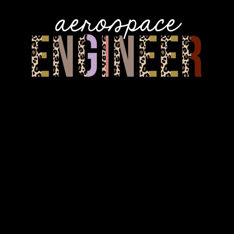 Aerospace Engineer Leopard Print Funny Gift