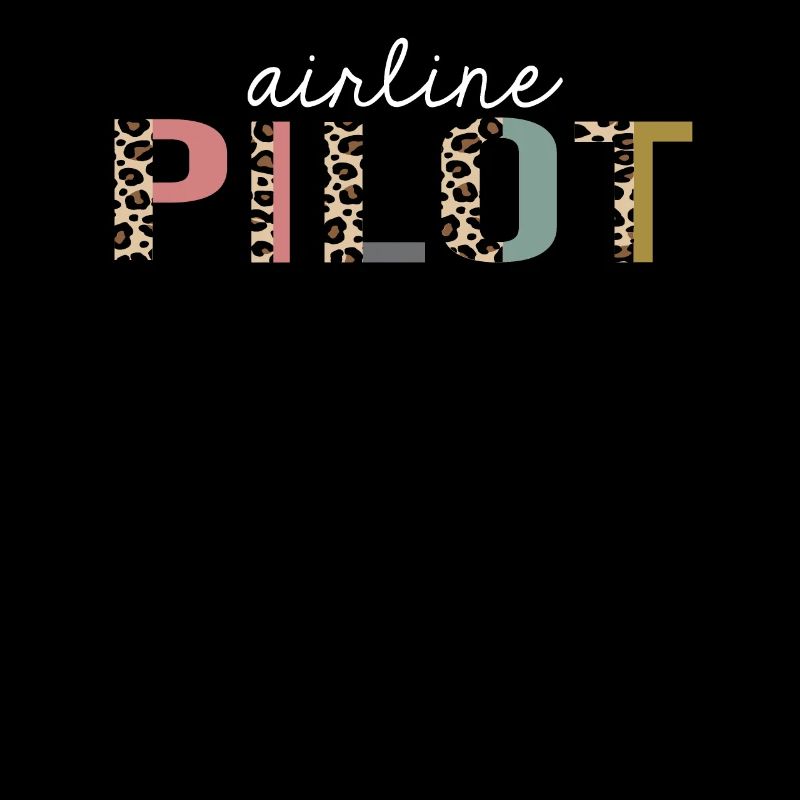 Airline Pilot Leopard Print lustiges Geschenk