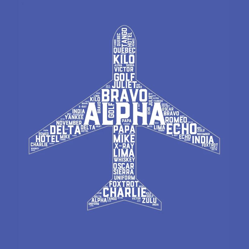 Full Phonetic Alphabet Plane Pilot ipa gift