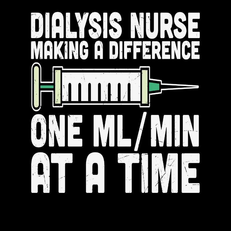 L’infirmière en dialyse fait une différence un ml / min à