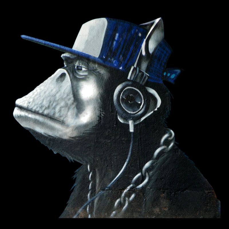 Monkey graffiti by CustomStyle