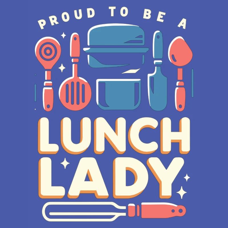 Stolz, eine Lunch-Lady zu sein