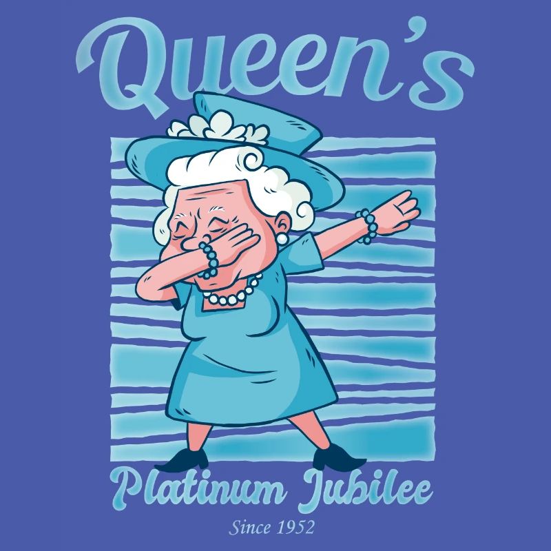 British Queen Dabbing Monarchy Platinum Jubilee